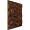 Ekena Millwork 19 5/8in. W x 19 5/8in. H Leto EnduraWall Decorative 3D Wall Panel Covers 2.67 Sq. Ft. WP20X20LTDRU - alternate 2